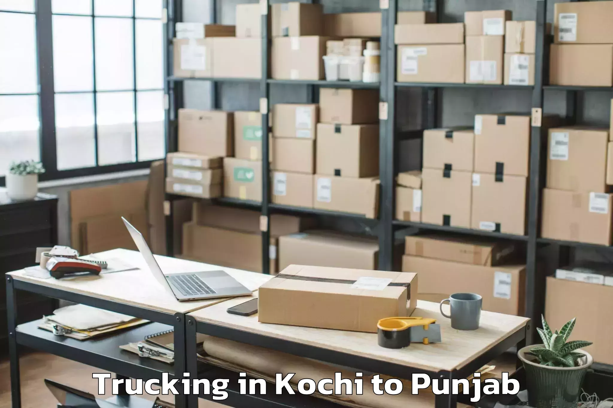 Affordable Kochi to Nawanshahr Trucking